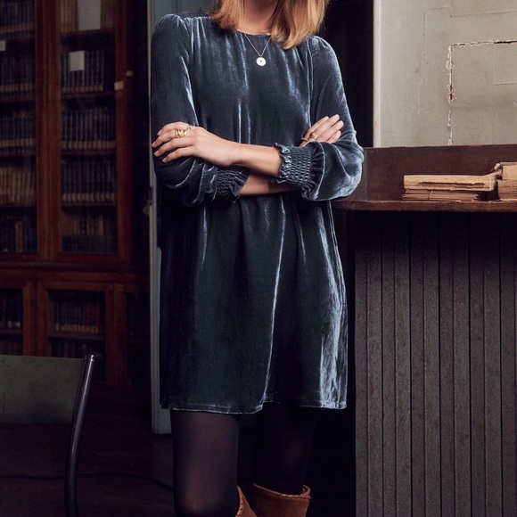 Sezane Dresses & Skirts - Sezane Malia Dress in Stormy Blue